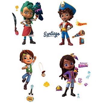 RoomMates Santiago Of The Seas Peel & Stick Decals 36 pc Set