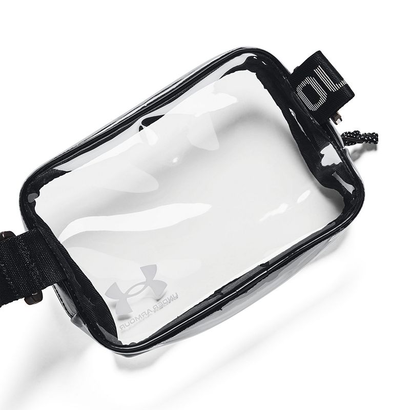 Under Armour Loudon Waist and Crossbody Bag, Clear Black White