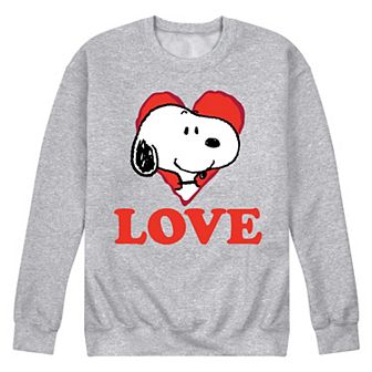 Men's Peanuts Love Snoopy Sweatshirt