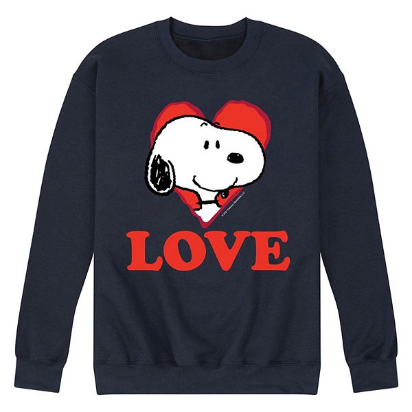 Men's Peanuts Love Snoopy Sweatshirt