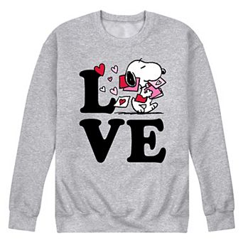 Men's Peanuts Love Snoopy Sweatshirt