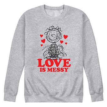 Men's Peanuts Pigpen Love Is Messy Sweatshirt