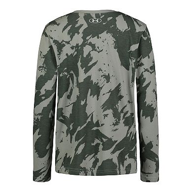 Boys 8-20 Under Armour Outdoor Wave Print Long Sleeve Tee