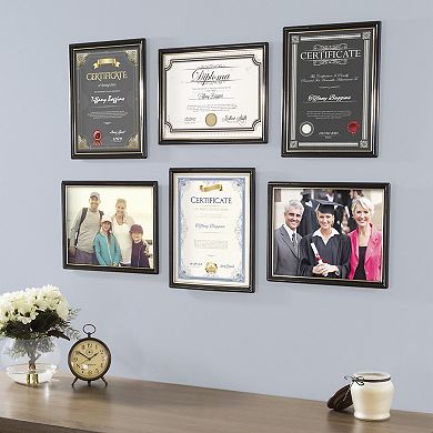 Lavish Home Document Frame Wall Decor 6-piece Set