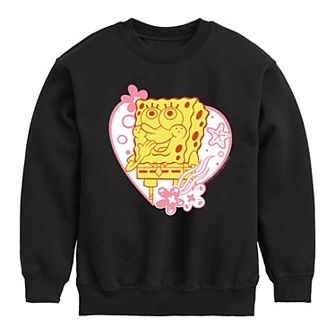 Boys 8-20 SpongeBob Heart Fleece Sweatshirt