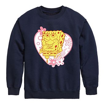 Boys 8-20 SpongeBob Heart Fleece Sweatshirt