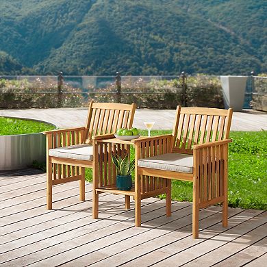 Alaterre Furniture Bristol Outdoor 2-Seat Bench