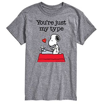 Big & Tall Peanuts Just My Type Tee