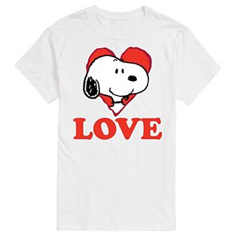 Big & Tall Peanuts Love Snoopy Tee