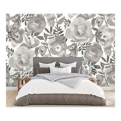 Brewster Home Fashions Blooming Floral Mural Wallpaper