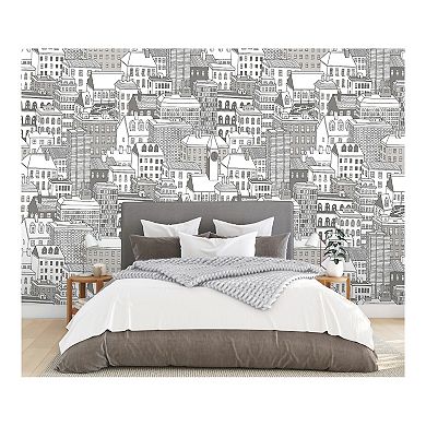 Brewster Home Fashions City Views Mural Wallpaper