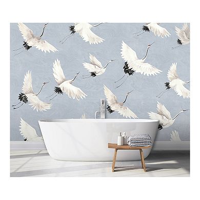 Brewster Home Fashions Crane You Later Mural Wallpaper