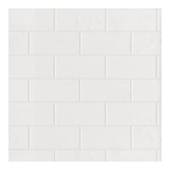 Brewster Home Fashions Faux Subway Tile Pre-Pasted Wallpaper