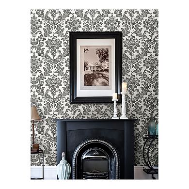 Brewster Home Fashions Galois Damask Wallpaper