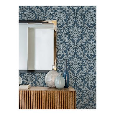 Brewster Home Fashions Galois Damask Wallpaper