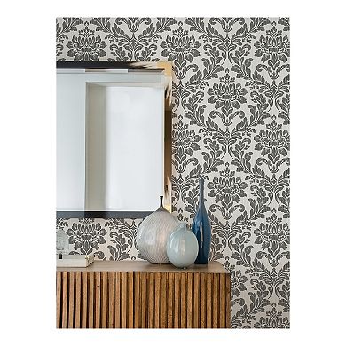 Brewster Home Fashions Galois Damask Wallpaper