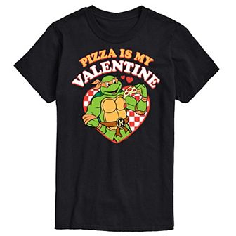 Big & Tall Teenage Mutant Ninja Turtles Pizza My Valentine Tee