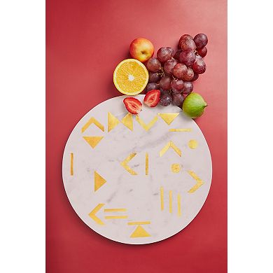 GAURI KOHLI Olympia Marble Cheese Board 12"