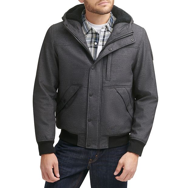 Men's Levi's® Mixed Media Hooded Bomber Jacket