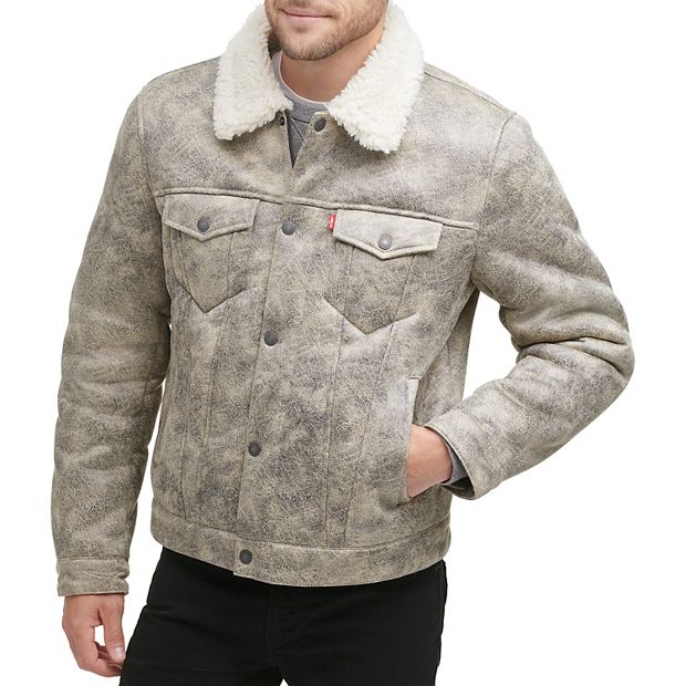 Levi's fashion faux fur trucker jacket