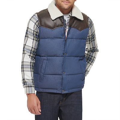 Levis vest mens best sale