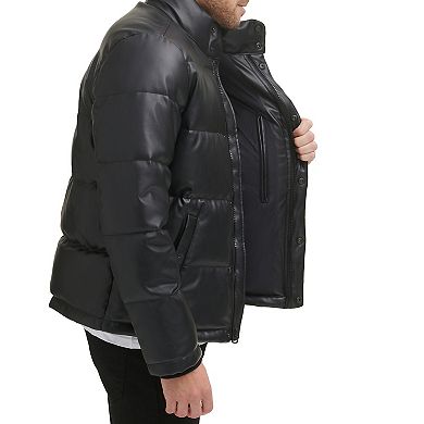 Men's Levi's® Faux-Leather Fashion Puffer Jacket