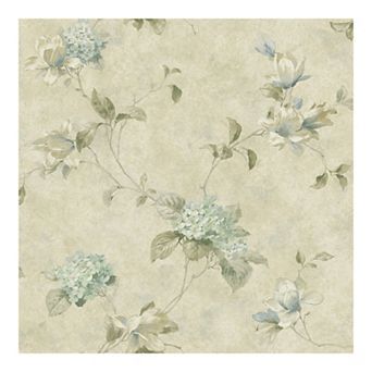Brewster Home Fashions Hydrangea Trail Pre-Pasted Wallpaper
