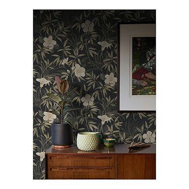 Brewster Home Fashions Flowers & Leaves Wallpaper