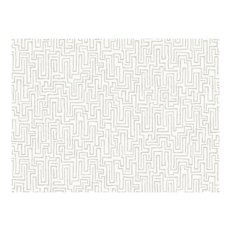55703026 Brewster Home Fashions Maze Mural Wallpaper, Grey sku 55703026