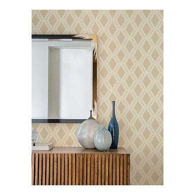 Brewster Home Fashions Geometric Trellis Wallpaper