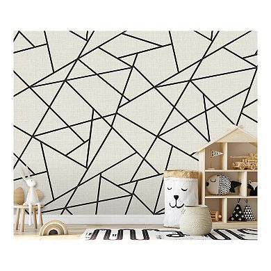 Brewster Home Fashions Modern Lines Mural Wallpaper