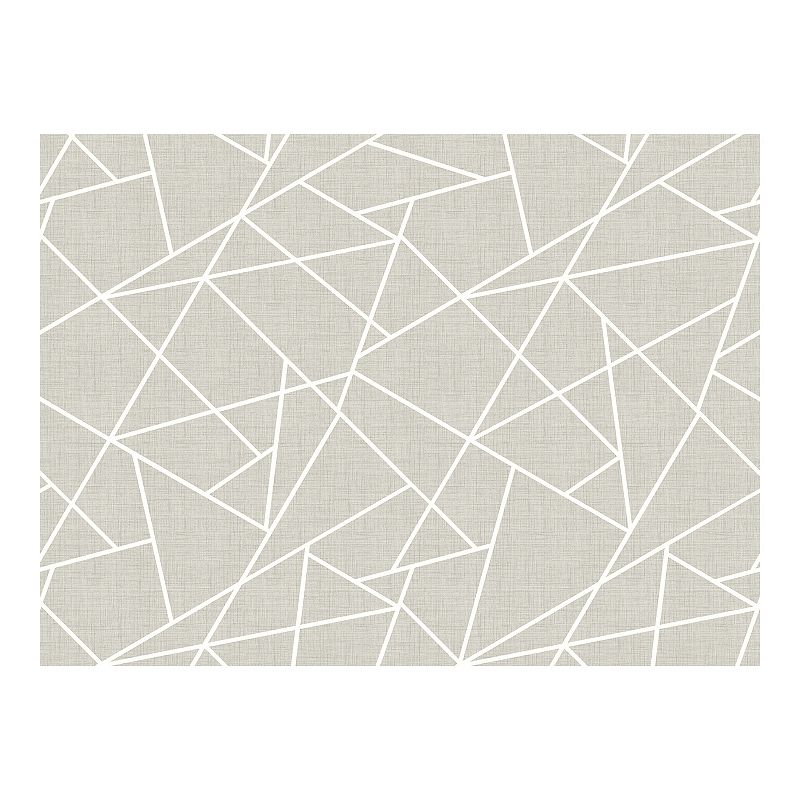 Brewster Home Fashions Modern Lines Mural Wallpaper, Grey