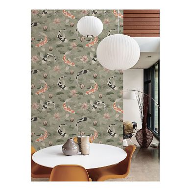 Brewster Home Fashions Nobu Koi Fish Wallpaper