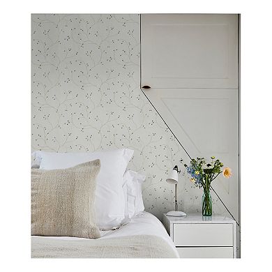 Brewster Home Fashions Rosehip Trails Pre-Pasted Wallpaper