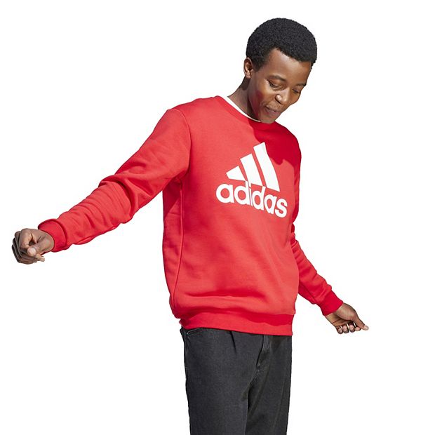 adidas Essentials Fleece Men\'s Logo Big Sweatshirt