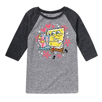 Boys 8-20 SpongeBob Gary Hug Raglan Tee