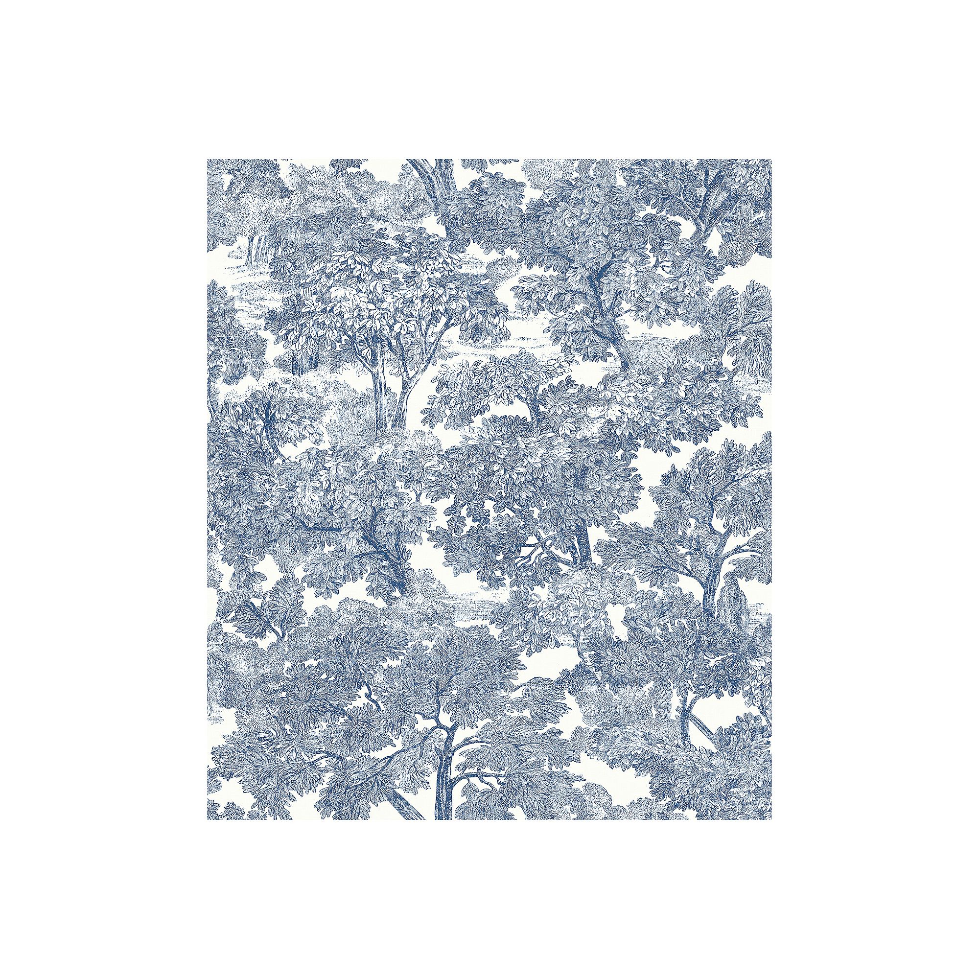 Brewster Home Fashions Treescape Pre-Pasted Wallpaper, Blue