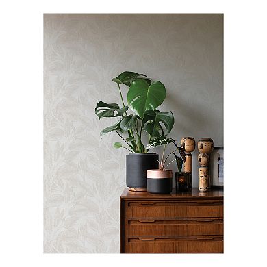 Brewster Home Fashions Suki Leaves Wallpaper
