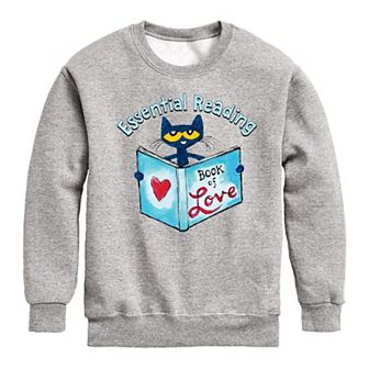 Boys 8-20 Pete The Cat Book Of Love Fleece Sweatshirt