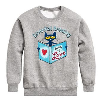 Boys 8-20 Pete The Cat Book Of Love Fleece Sweatshirt