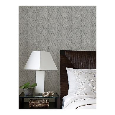Brewster Home Fashions Geometric Spiral Wallpaper