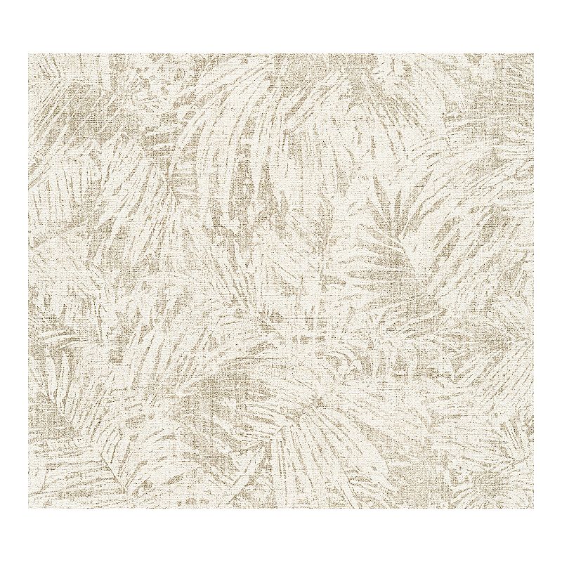 37958280 Brewster Home Fashions Wild Fronds Wallpaper, Whit sku 37958280