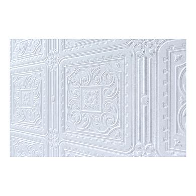 Brewster Home Fashions Turner Faux Tile Wallpaper