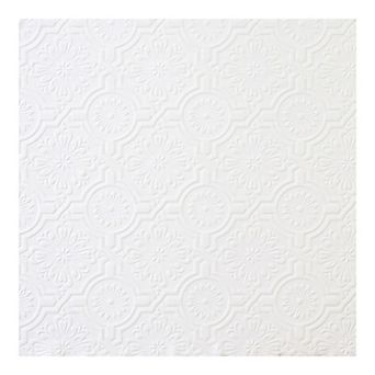 Brewster Home Fashions Victorian Tin Ceiling White Paintable Wallpaper