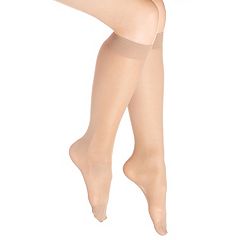 Women's Silky Sheer Knee-High Trouser Socks