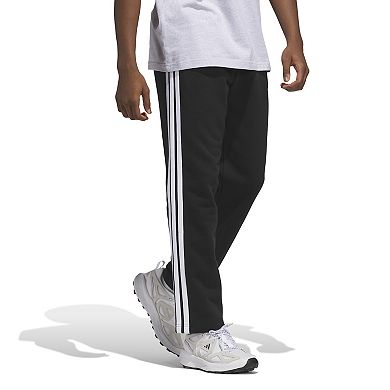 Men's adidas Essentials 3-Stripes Open Hem Fleece Pants