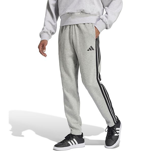 Men's adidas Essentials 3-Stripes Open Hem Fleece Pants