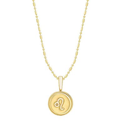 It's Personal 14k Gold Zodiac Leo Pendant Necklace