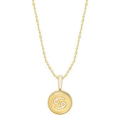 It's Personal 14k Gold Zodiac Gemini Pendant Necklace