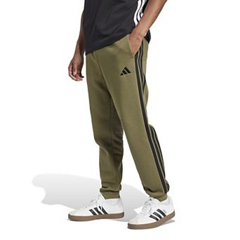 Men's adidas Essentials 3-Stripes Tapper Cuff Fleece Jogger